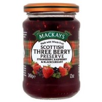 Mackays Scottish Three Berry Preserve 340g - Best Before: 02/2028 